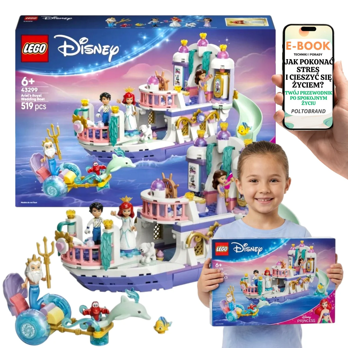 LEGO Disney Princess Mała Syrenka Arielka Prezent Dla Dziewczynki 43299