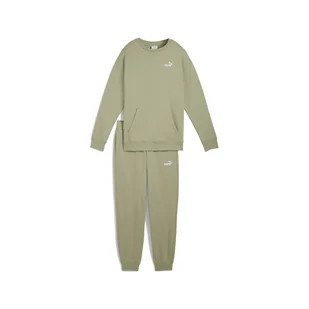 Damski Dres PUMA SWEAT SUIT RELAXED FL CL 68816082 – Oliwkowy - Spodnie damskie - miniaturka - grafika 1