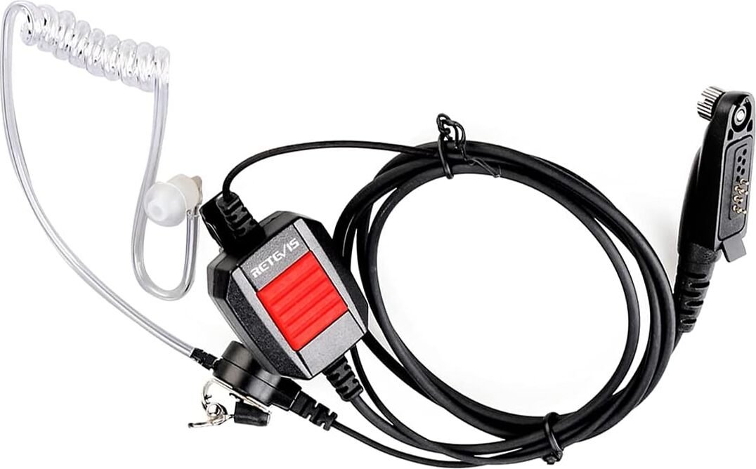 Retevis EA110M Radiowy zestaw słuchawkowy IP66 Wodoodporne słuchawki z ukrytą rurką powietrzną kompatybilne z radiotelefonem Ailunce HD1 DMR RT648 RT82 RT87 RT29 RT647 RT83 Walkie Talkies (1 szt.)