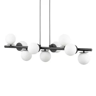 Wisząca lampa Avola 40789 Sigma do jadalni bańki metalowa czarna biała - Lampy sufitowe - miniaturka - grafika 1