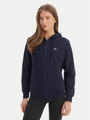 Bluzy damskie - Lacoste Bluza SF5256 Granatowy Regular Fit - miniaturka - grafika 1