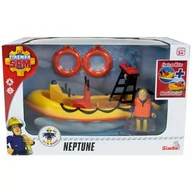 Samochody i pojazdy dla dzieci - Łódź SIMBA Strażak Sam Neptun z figurką VER.2 109252571038 - miniaturka - grafika 1