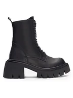 Botki damskie - Badura Botki 8099 Czarny - miniaturka - grafika 1