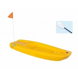 Kajak Sit On Top Jednoosobowy Lekki Stabilny Dla Dziecka Z Wiosłem Pelican Solo - Kajaki - miniaturka - grafika 1