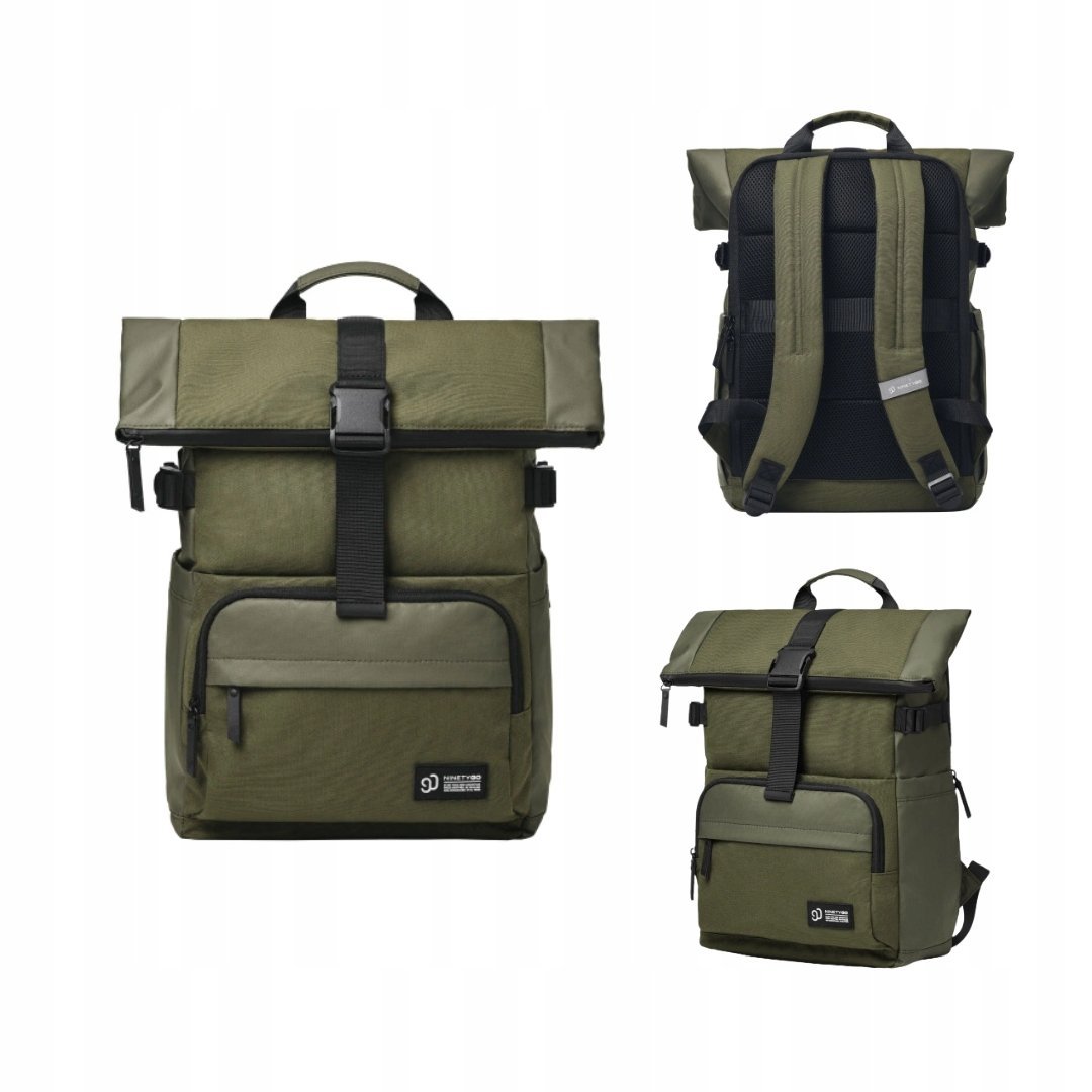 Plecak NINETYGO Urban Classic zielony 18,6L pojemny wodoodporny na laptopa
