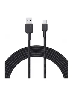aukey CB-NAC1 nylonowy kabel USB C - USB A 1m 3A 60W PD 20V - Kable USB - miniaturka - grafika 1