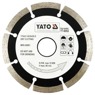Yato tarcza tnąca segmentowa 115mm - 6002 (YT-6002) - Tarcze do pił - miniaturka - grafika 1