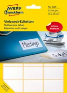 Etykiety samoprzylepne i bloki etykiet - Avery Zweckform Minietykiety Zweckform 38 x 24 Białe Do Opisu Ręcznego 522szt ZW459 - miniaturka - grafika 1