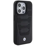 Etui i futerały do telefonów - Etui BMW Leather Seats Pattern na iPhone 15 Pro - czarne - miniaturka - grafika 1