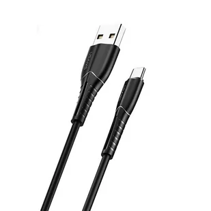 USAMS Kabel U35 USB-C 2A Fast Charge 1m czarny/black SJ366USB01 (US-SJ366) - Kable USB - miniaturka - grafika 1