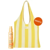 Balsamy i kremy do opalania - Nuxe Sun, mleczko do opalania twarzy i ciała, SPF 50, 150 ml + torba plażowa gratis - miniaturka - grafika 1