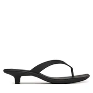 Klapki i japonki damskie - Japonki Calvin Klein Flip Flop Kitten Heel Thong Tpu HW0HW02965 Czarny - miniaturka - grafika 1