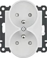Gniazdka elektryczne - Hager lumina soul Gniazdo podwójne WL1340 - miniaturka - grafika 1