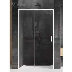 New Trendy D-0405A DRZWI WNĘKOWE PRIME WHITE P 120x200 CZYSTE 6mm ACTIVE SHIELD - Ścianki i drzwi prysznicowe - miniaturka - grafika 1