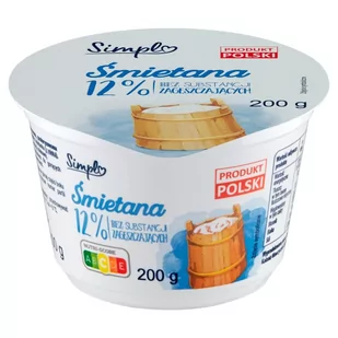 Simpl Śmietana 12 % 200 g - Śmietana - miniaturka - grafika 1