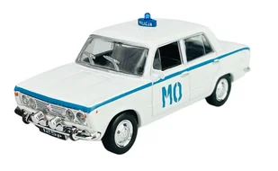 KOLEKCJA PRL FIAT 125p MILICJA BIAŁY 1:43 - Samochody i pojazdy dla dzieci - miniaturka - grafika 1