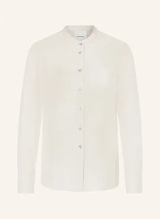 Calvin Klein Bluzka Satynowa beige - Bluzki damskie - miniaturka - grafika 1