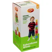 Zabawki interaktywne dla dzieci - Dumel Discovery Kubeczkowa wieża 42490 - miniaturka - grafika 1