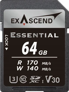 Karta ExAscend Karta pamięci ExAscend Essential UHS-I V30 64GB - Karty pamięci - miniaturka - grafika 1