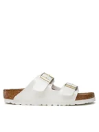Klapki i japonki damskie - Birkenstock Klapki Arizona 1005294 Biały - miniaturka - grafika 1