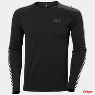Koszulki męskie - Koszulka męska HELLY HANSEN Lifa Active Stripe Crew - Black - miniaturka - grafika 1