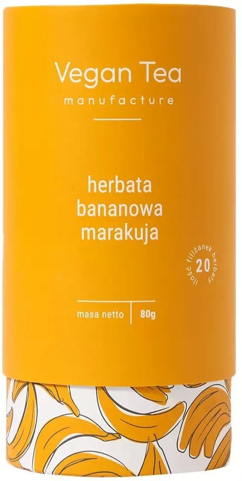Vegan Tea - napar kwiatowo-owocowy sypany Bananowa Marakuja 80 g