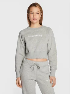 Converse Bluza Wordmark 10023716-A02 Szary Regular Fit - Bluzy damskie - miniaturka - grafika 1