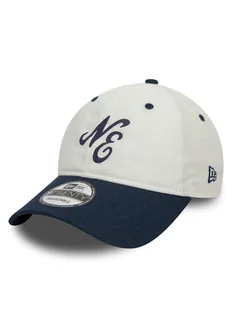 New Era Czapka z daszkiem Linen Script 920 Ne 60503546 Écru - Czapki męskie - miniaturka - grafika 1