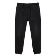 Spodnie męskie - Cropp - Czarne jeansowe joggery - Czarny - miniaturka - grafika 1