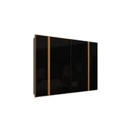 Szafy - Szafa TUZS12411-M542 Tuluza Black Forte Dąb Catania, Czarny - miniaturka - grafika 1