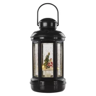 Dekoracje - 1 LED świąteczna latarnia 20 cm 3x AAA, ciepła biel, IP20, timer - Świeczniki - miniaturka - grafika 1
