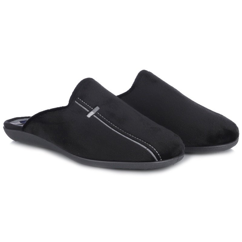 Pantofle męskie hiszpańskie Neles S47-4724A NEGRO R.41