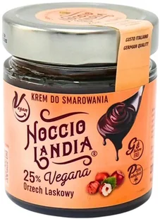 NOCCIOLANDIA VEGANA 25% 200g orzechowo-kakaowy, Argenesi - Słodkie kremy i masła - miniaturka - grafika 1