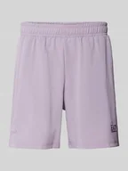 Spodnie sportowe męskie - Szorty z dzianiny dresowej z elastycznym pasem - miniaturka - grafika 1