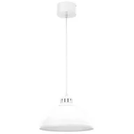 Lampy sufitowe - Biała lampa wisząca z kloszem, do kuchni LX 9098 z serii SVEN - miniaturka - grafika 1