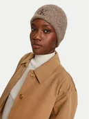 Czapki damskie - Calvin Klein Czapka Thick Embroidery K60K612321 Beżowy - miniaturka - grafika 1