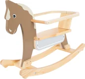 Skoczki dla dzieci - Drewniany konik na biegunach Small Foot - miniaturka - grafika 1