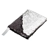 Notesy i bloczki - Notes 120x180/80k linia Sequin, czarny - miniaturka - grafika 1