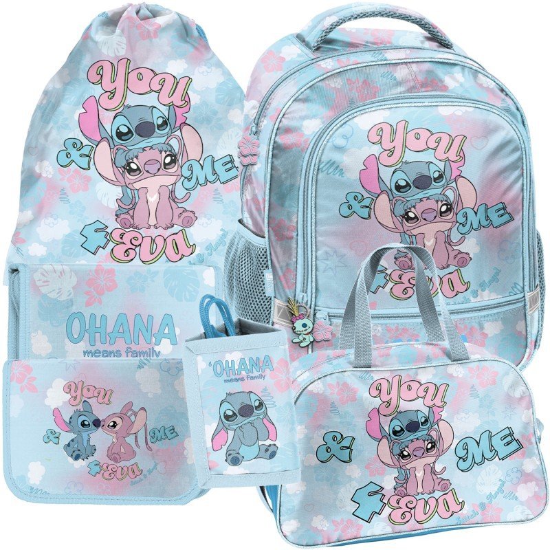 Zestaw szkolny plecak piórnik torba Lilo i Stitch Angel Ohana