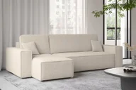 Narożniki - Sofa w kształcie L Best narożnik tkanina Abriamo beżowy lewy - miniaturka - grafika 1