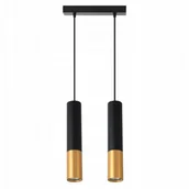 Lampy sufitowe - Lampa wisząca LED 1m loftowa czarno-złota - miniaturka - grafika 1