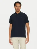 Koszulki męskie - Calvin Klein Polo K10K114141 Granatowy Regular Fit - miniaturka - grafika 1