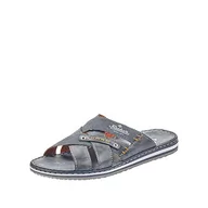 Klapki i japonki męskie - Rieker Męskie klapki wiosna/lato 21599, Niebieski Ocean Denim 14, 40 EU - miniaturka - grafika 1