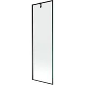 Parawany nawannowe - Mexen Next parawan nawannowy 1-skrzydłowy 60 x 150 cm, czarny wzór, czarny - miniaturka - grafika 1