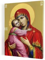 Ikony i obrazy sakralne - Matka Boża z Dzieciątkiem - obraz religijny na płótnie - miniaturka - grafika 1
