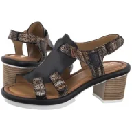 Sandały damskie - Sandały Czarno-Rude 06831-01/00-1 (MA1314-a) Maciejka - miniaturka - grafika 1