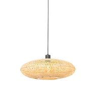 Lampy sufitowe - QAZQA Orientalna lampa wisząca bambus 50 cm - Ostrawa - miniaturka - grafika 1