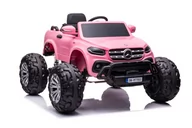 Pojazdy elektryczne dla dzieci - LEAN CARS Auto na Akumulator Mercedes DK-MT950 4x4 Light Pink LT-9828-0 - miniaturka - grafika 1