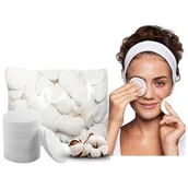 Waciki, płatki i patyczki kosmetyczne - Płatki kosmetyczne - waciki bawełniane 0.5 kg około 1200 sztuk cocoSpa - miniaturka - grafika 1