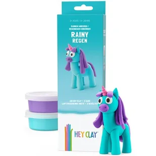 Masa plastyczna HEY CLAY Jednorożce Rainy HCL30140CEE - Masy plastyczne - miniaturka - grafika 1